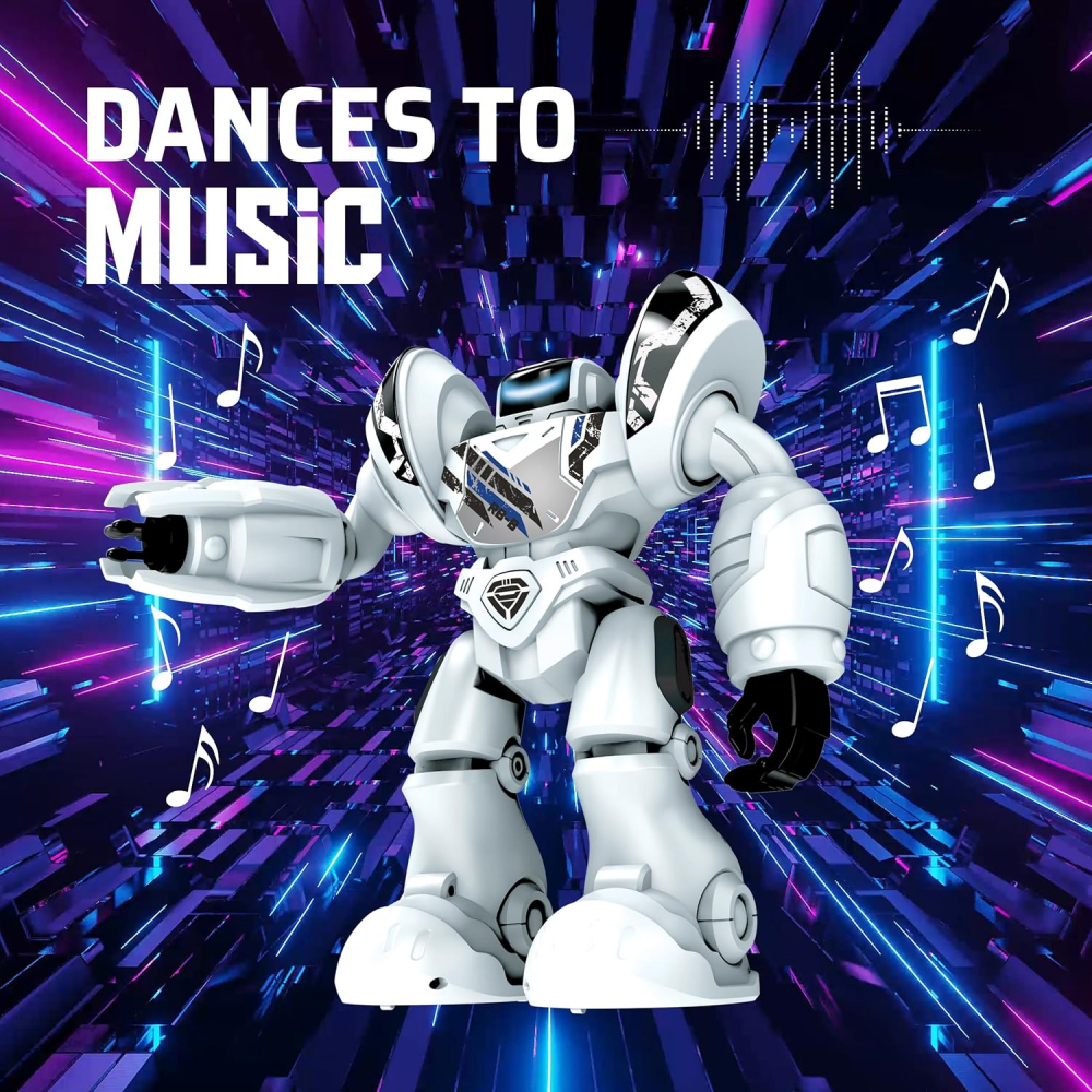 Robot Interactiv -  Super Robo Blast , Inteligenta Artificiala  20 de Actiuni si Expresii Faciale LED,  Efecte Sonore Robotizate [6]