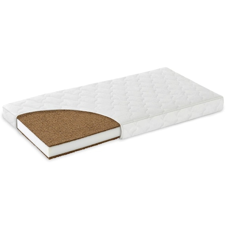 Saltea Copii Patut MyDreams,  Fibra  de Cocos , Husa  100% Antibacteriana, Antialergica, Detasabila si Lavabila - Alba 120x60x12 CM [2]