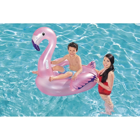 Saltea gonflabila pentru apa si plaja flamingo Bestway, 127 x 127 cm [4]