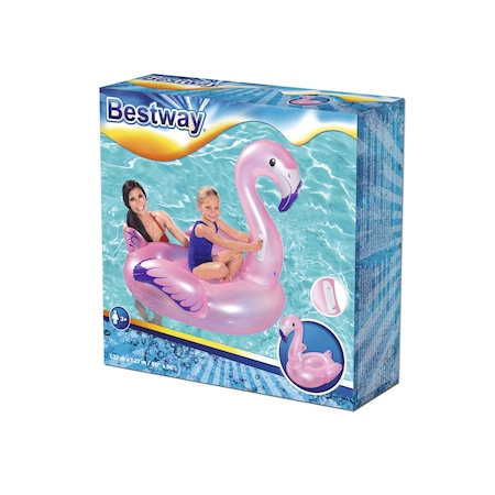 Saltea gonflabila pentru apa si plaja flamingo Bestway, 127 x 127 cm [6]