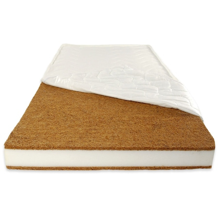 Saltea patut cu cocos: Komfort 120*60*8 cm Beberoyal, husa detasabila [3]