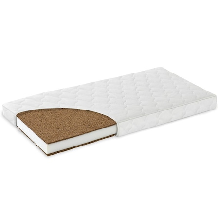 Saltea pentru Bebelusi -  Somn Usor, Fibra de Cocos, Husa Bumbac 100% ,  Antibacteriana, Antialergica & Lavabila , 120x60x8 CM [5]