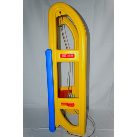Saniuta din Plastic Mare, Rezistenta si Robusta Galben-Albastru pentru 2 Copii [3]