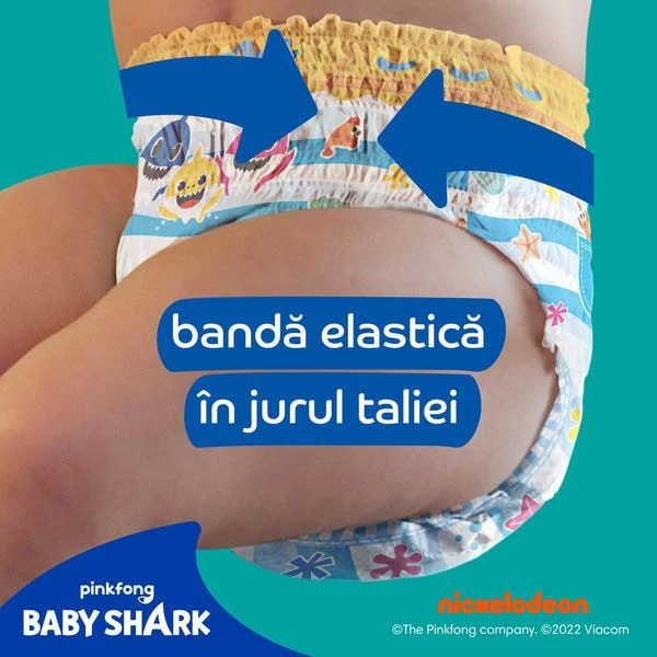 Scutece chilotel Bebelusi  pentru Apa - Bazin pentru Inot -Piscina - Strand - Mare,  Pampers Splashers Marimea 4, 9-15 kg, 11 buc/ Pachet [4]