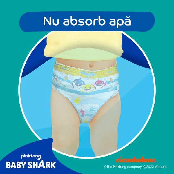 Scutece chilotel Bebelusi  pentru Apa - Bazin pentru Inot -Piscina - Strand - Mare,  Pampers Splashers Marimea 4, 9-15 kg, 11 buc/ Pachet [3]
