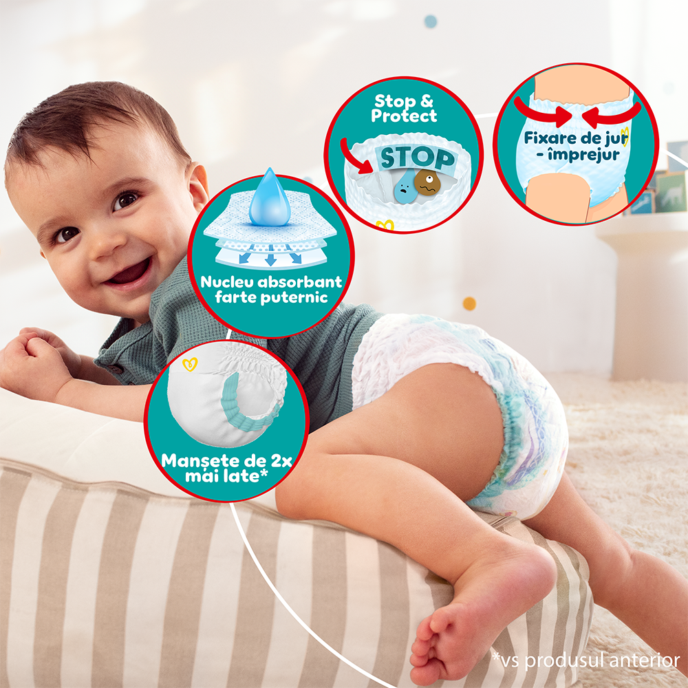 Scutece chilotel PAMPERS Active Baby Pants XXL Box nr 7, 15 kg+, 114 buc [2]