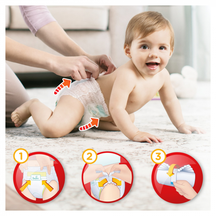 Scutece chilotel Pampers Pants Carry Pack 3 Midi, 6-11 kg, 26 buc [8]