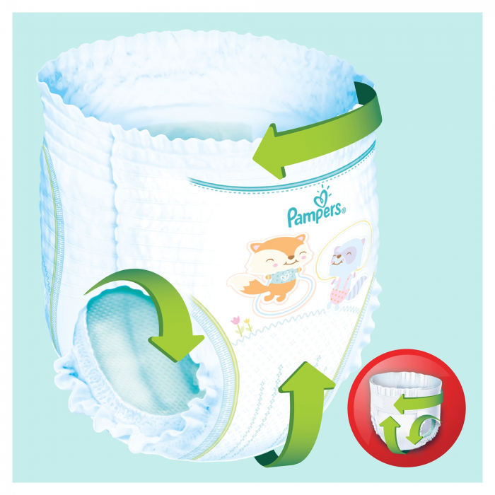 Scutece chilotel Pampers Pants Carry Pack 3 Midi, 6-11 kg, 26 buc [3]