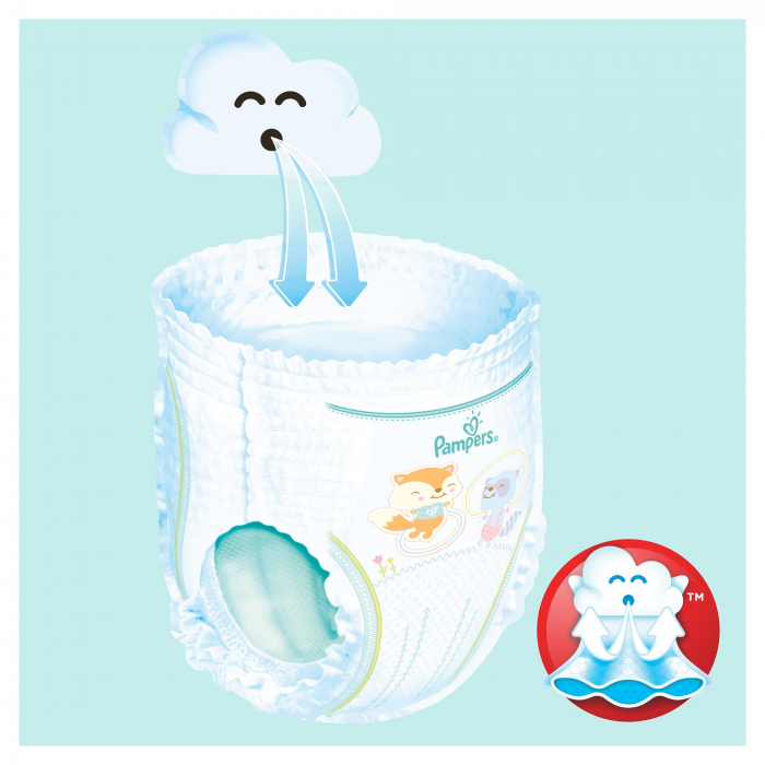 Scutece chilotel Pampers Pants Carry Pack 3 Midi, 6-11 kg, 26 buc [4]