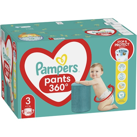 Scutece-chilotel Pampers Pants Mega Box Marimea 3, 6-11 kg, 128 buc [2]