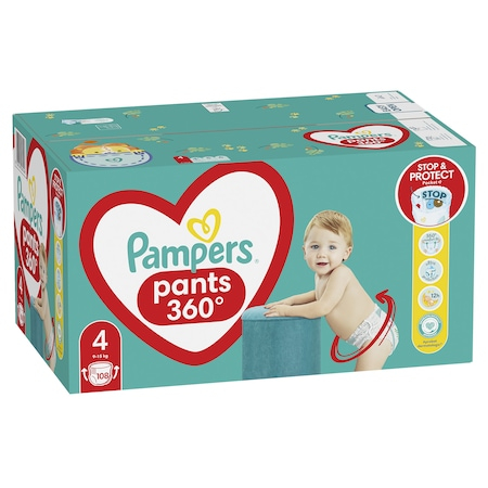 Scutece-chilotel Pampers Pants Mega Box Marimea 4, 9-15 kg, 108 buc [2]