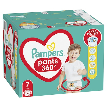 Scutece-chilotel Pampers Pants Mega Box, Marimea 7, 17+ kg, 74 buc [2]