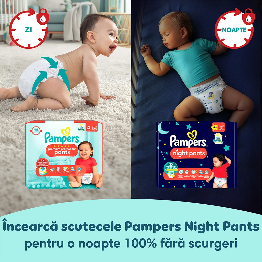 Scutece-chilotel Pampers Premium Care Pants XXL Box Marimea 4, 9-15 kg, 114 buc [16]