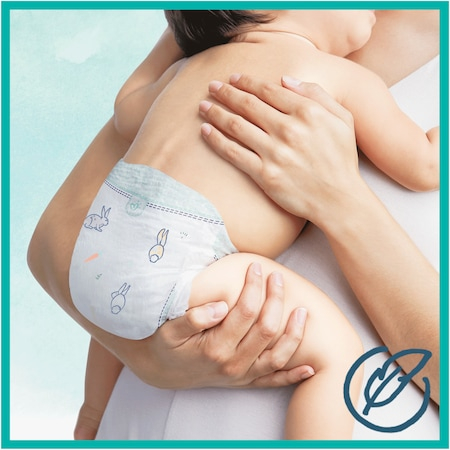 Scutece Pampers Fabricate din Bumbac și Ingrediente pe bază de Plante, Harmonie XXL Box, Marimea 3, 6-10 kg, 180 buc [3]