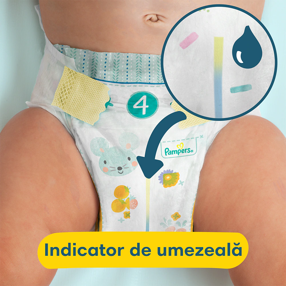 Scutece Pampers Premium Care pentru Nou Nascuti, Absorbtie Instantanee,  Marimea 1, 2-5kg, 52 buc [5]