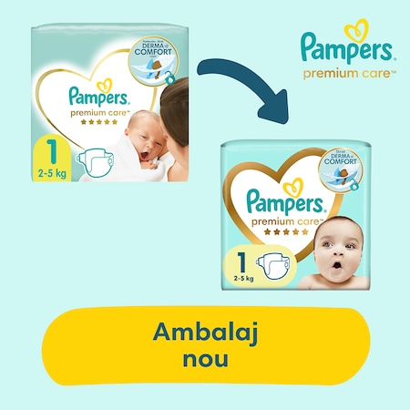 Scutece Pampers Premium Care Marimea 1, Nou Nascut, 2-5 kg, 26 buc [11]