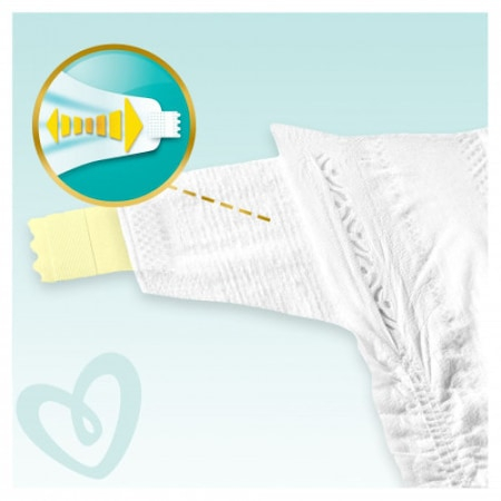Scutece Pampers Premium Care, Nou Nascut, Piele Sensibila, Absorbtie Ridicata, Marimea 1, 2-5 kg, 208 buc, Testat Dermatologic [3]
