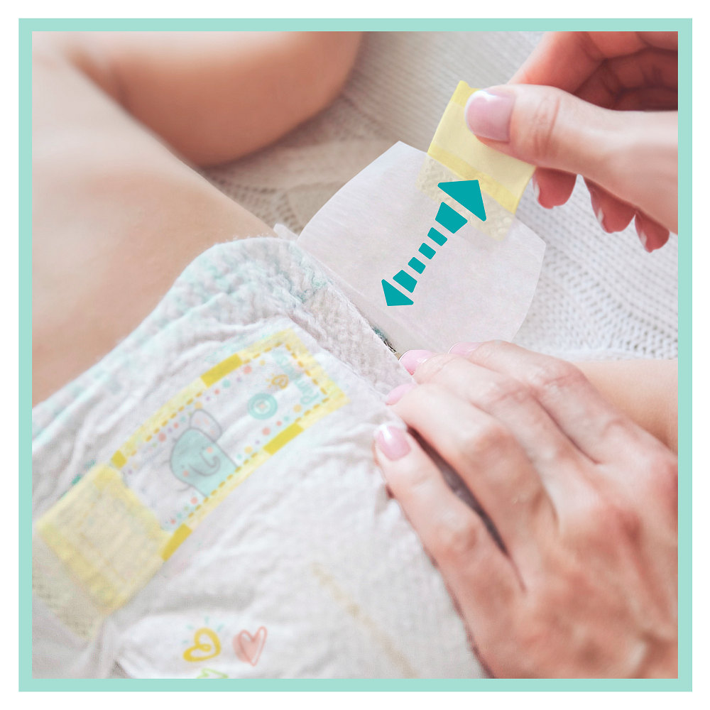 Scutece Pampers Premium Care pentru Nou Nascuti, Absorbtie Instantanee,  Marimea 1, 2-5kg, 52 buc [4]