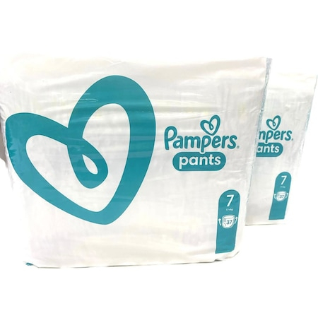 Scutece Pampers Tip Chilotel Numarul 7, capacitate mare de absorbtie, Testat Dermatologic, 17+KG, 74 Buc [1]