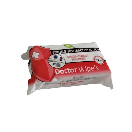 Servetele antibacteriene pentru maini, Doctor Wipes, 72buc -  Aviz Biocid Ministerul Sanatatii [5]