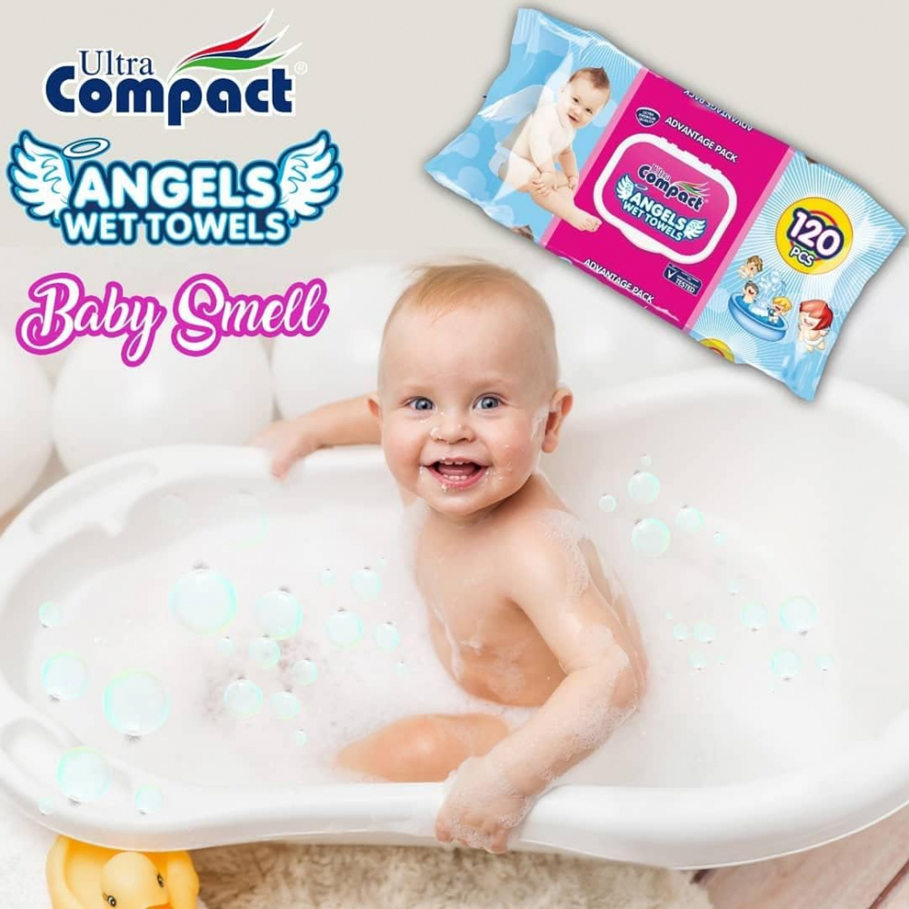 Servetele Umede Fresh cu Capac - Angels Baby Fresh - 1 Pachet x 72 buc, Large 16x19CM [4]
