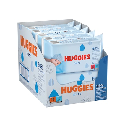 Servetele umede Huggies Pure, 10 pachete x 56, 560 buc [1]