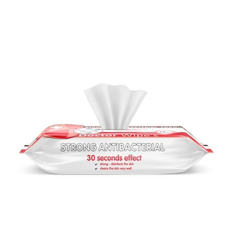 Servetele umede igienice Antibacteriene Doctor Wipe's 72 buc - Aviz Biocid [4]