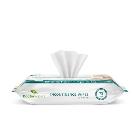 Servetele umede igienice pentru incontinenta cu capac Doctor Wipe's 25cmx22cm 72 buc [6]