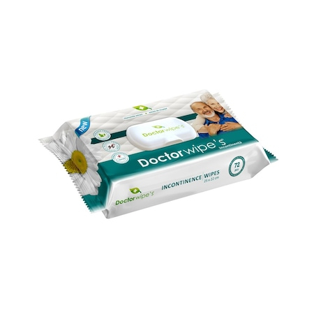 Servetele umede igienice pentru incontinenta cu capac Doctor Wipe's 25cmx22cm 72 buc [2]