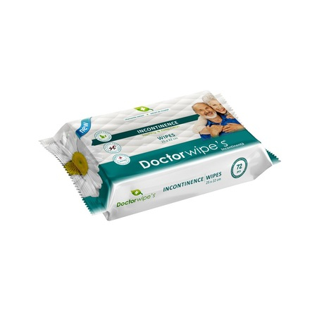 Servetele umede igienice pentru incontinenta cu capac Doctor Wipe's 25cmx22cm 72 buc [4]