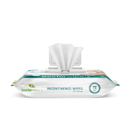Servetele umede igienice pentru incontinenta cu capac Doctor Wipe's 25cmx22cm 72 buc [3]