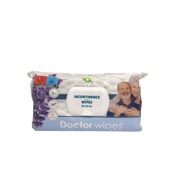 Servetele umede Incontinenta Doctor Wipe's cu Extract de Lavanda, 6 pachete x 50, 300 buc [3]