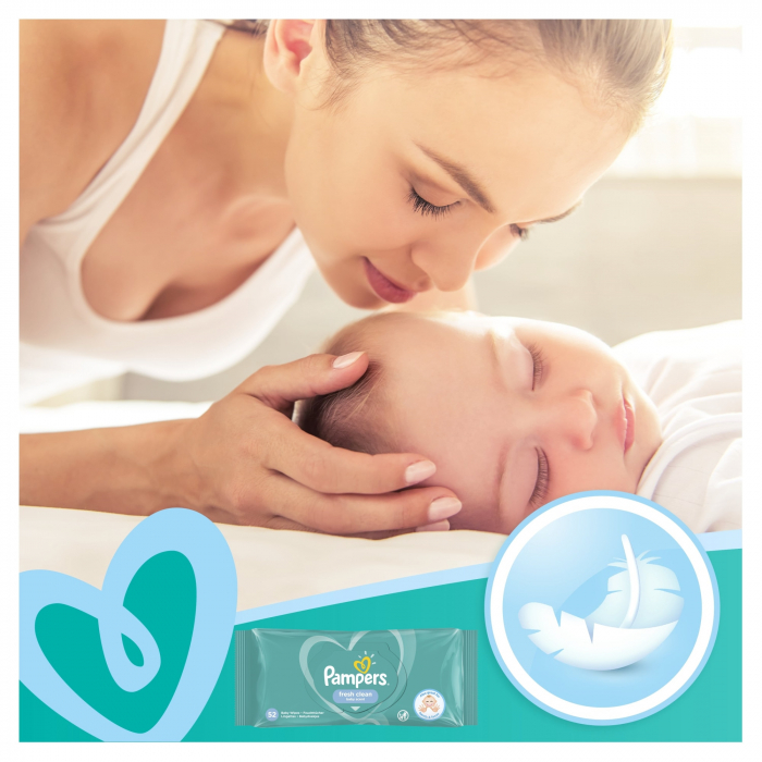 Servetele umede, Pampers, Fresh Clean, 80 buc [7]