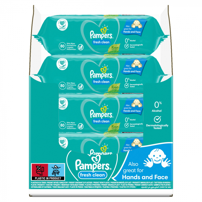 Servetele umede, Pampers, Fresh Clean, 80 buc [3]