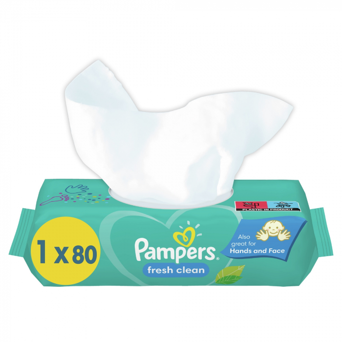 Servetele umede, Pampers, Fresh Clean, 80 buc [4]