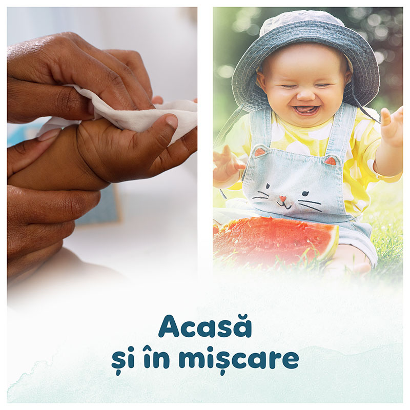 Servetele Umede PAMPERS Harmonie Aqua - Patrula Catelusilor Editie Limitata , Contin 99% Apa pentru o Protectie pura a pielii, 0% Plastic, 3 Pachete x 48, 144 Buc [9]