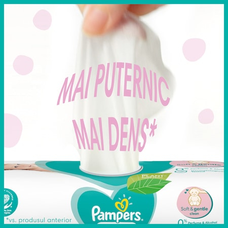 Servetele umede Pampers Sensitive, 12 pachete x 52, 624 buc [5]
