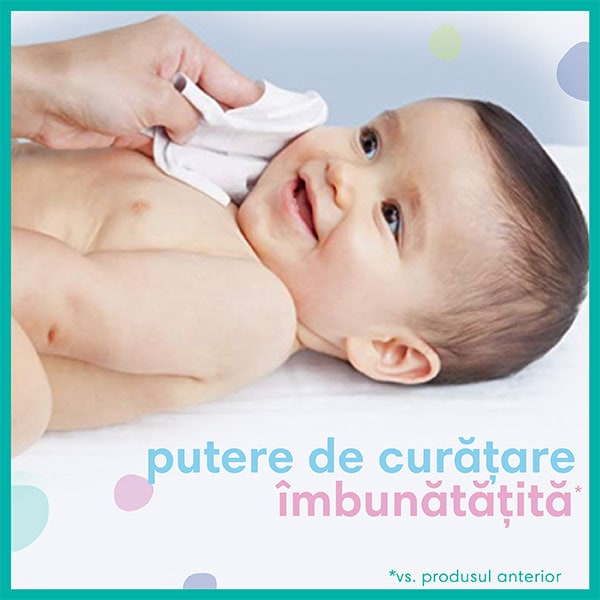 Set 12 pachete servetele umede a cate 52 bucati Pampers Fresh Clean, cu capacitatea de absorbtie ridicata [4]