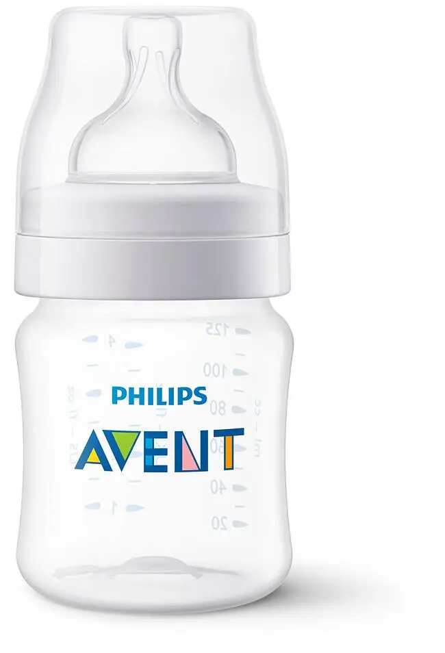 Set 2 Biberoane Anti-Colici Nou Nascuti - Philips Avent , 125 ml, Tetina cu Debit 1, +0 luni, Fara BPA, Foarte Usor de Curatat [9]