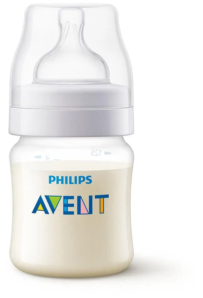 Set 2 Biberoane Anti-Colici Nou Nascuti - Philips Avent , 125 ml, Tetina cu Debit 1, +0 luni, Fara BPA, Foarte Usor de Curatat [11]