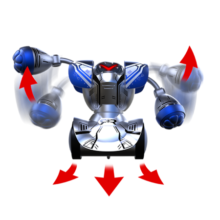Robo Kombat Silverlit Twin Battle Pack Robot - 2x Roboti Puternici Luptatori cu Inteligenta Artificiala si 2 x Telecomenzi,  46x11x27CM [5]