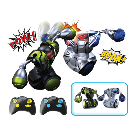 Robo Kombat Silverlit Twin Battle Pack Robot - 2x Roboti Puternici Luptatori cu Inteligenta Artificiala si 2 x Telecomenzi,  46x11x27CM [2]