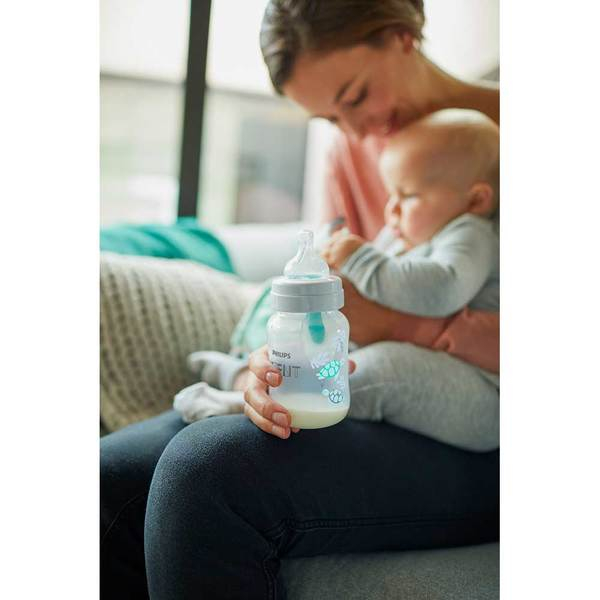 Set 2 tetine din silicon cu debit variabil Philips Avent Classic+ SCF635/27, Transparent 3+ luni [11]