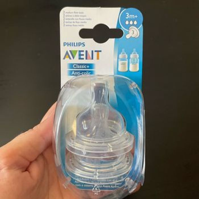 Set 2 tetine din silicon cu debit variabil Philips Avent Classic+ SCF635/27, Transparent 3+ luni [18]