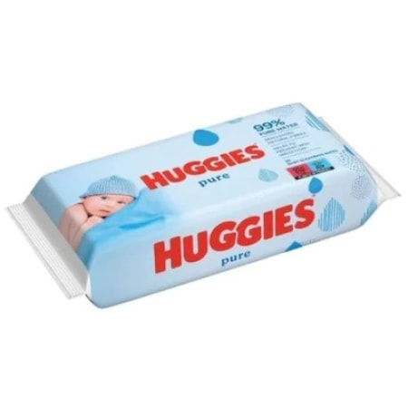 Set 3 pachete servetele umede Huggies cu fibre naturale din celuloza si textura groasa, fara parfum, alcool si parabeni [3]