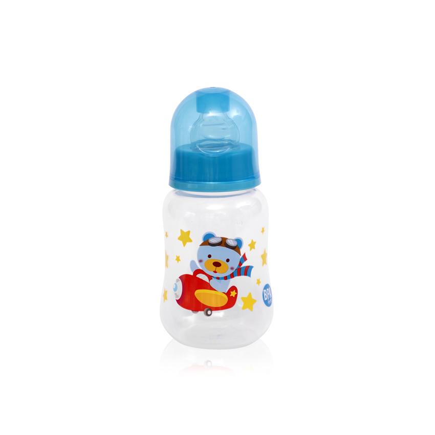Set 3 x Biberoane  pentru  Baieti ,  Gradate,  Ergonomice Lorelli Baby Care Easy Grip Feeding Bottle, Tetina din Silicon, BPA Free, Capacitate: 125 ml, Multicolor [2]