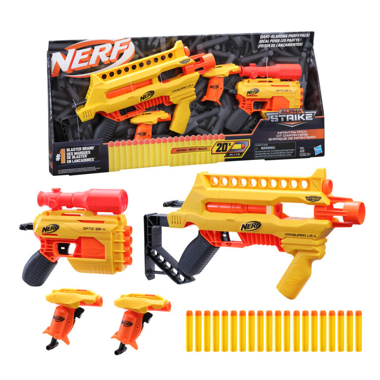 Set 4 blastere Nerf - Infantry Pack, 20 proiectile [2]