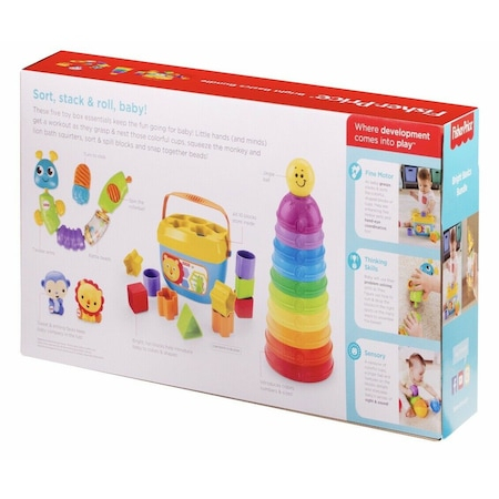 Set 5 jucarii Fisher Price, Bright Basic Bundle [2]