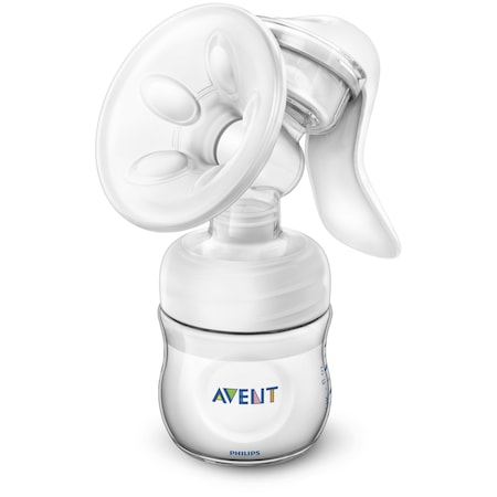 Set cadou Pompa pentru san manuala cu biberon pentru hranire naturala Philips-AVENT SCF330/20 + 12 tampoane de san [5]