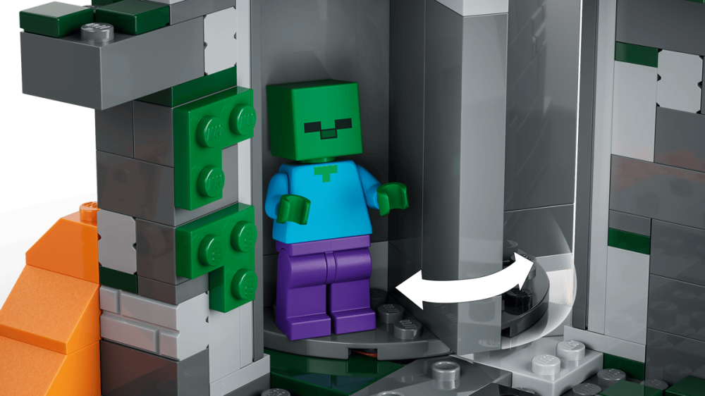 Set  de Construcție LEGO Minecraft 21287 – Zombie Dungeon - Temniță Modulară cu 4 Figurine incluse - 8+ ani, 248 piese [5]